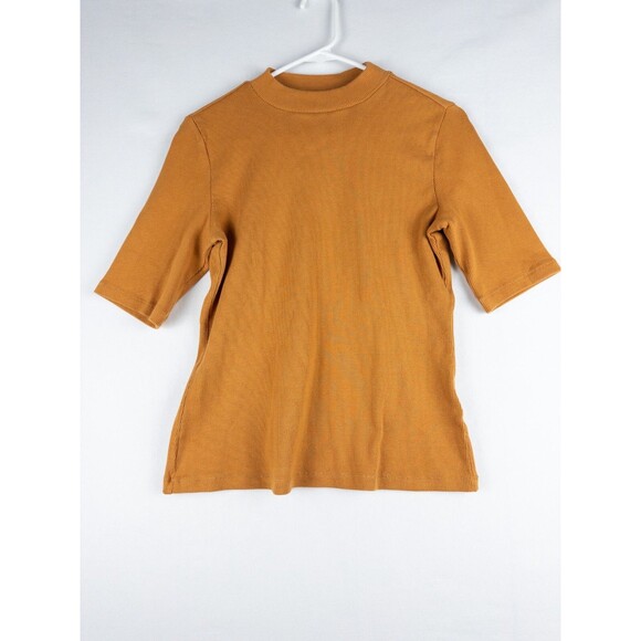 nwt $48‎ Maeve Anthropologie Sweater Womens S Tan Pullover Knit Cotton Blend - Picture 3 of 9